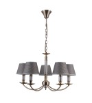 Żyrandole retro - ITALUX ZANOBI Wisząca Szary 5xE14 PND-43272-5 - product 1