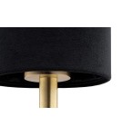 Lampy stołowe z abażurem - Argon ABRUZZO lampa stołowa 1 pł. 1x7W (max) czarny mosiądz szczotkowany 8031 - product 5