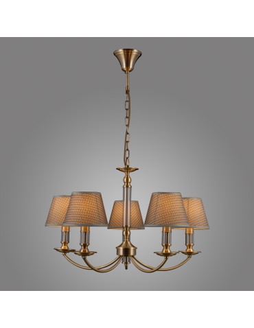 ITALUX ZANOBI Wisząca Szary 5xE14 PND-43272-5 - produkt 2