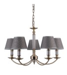 Żyrandole retro - ITALUX ZANOBI Wisząca Szary 5xE14 PND-43272-5 - product 3