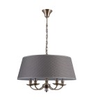 Lampy wiszące w stylu nowojorskim - ITALUX ZANOBI Wisząca Szary 5xE14 PND-43272-5A - product 1