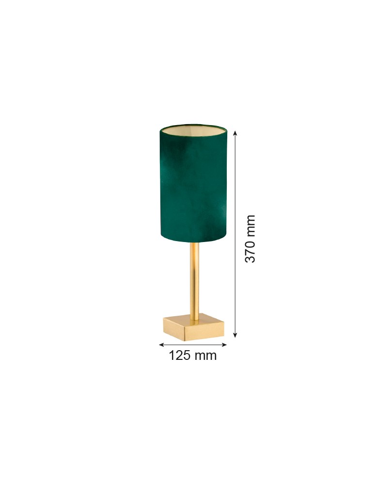 Argon ABRUZZO lampa stołowa 1 pł. 1x7W (max) zielony mosiądz szczotkowany 8108