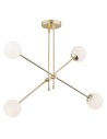 Argon ABSTRACT lampa wisząca 4 pł. 4x7W (max) opal mat mosiądz 1695