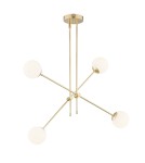 Argon ABSTRACT lampa wisząca 4 pł. 4x7W (max) opal mat mosiądz 1695 Argon ABSTRACT lampa wisząca 4 pł. 4x7W (max) opal mat mosiądz 1695