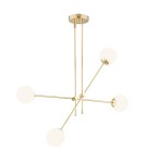 Argon ABSTRACT lampa wisząca 4 pł. 4x7W (max) opal mat mosiądz 1695 Argon ABSTRACT lampa wisząca 4 pł. 4x7W (max) opal mat mosiądz 1695