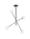 Argon ABSTRACT lampa wisząca 4 pł. 4x7W (max) opal mat czarny struktura 1696 Argon ABSTRACT lampa wisząca 4 pł. 4x7W (max) opal mat czarny struktura 1696