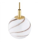 Argon ALMIROS 8450 lampa wisząca 1 pł., mała, klosz biało-brązowy (marmurek), elementy mosiądz szkło, mosiądz, oplot baw Argon ALMIROS 8450 lampa wisząca 1 pł., mała, klosz biało-brązowy (marmurek), elementy mosiądz szkło, mosiądz, oplot baw