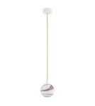 Argon ALMIROS 8451 lampa wisząca 1 pł., mała, klosz biało-brązowy (marmurek), elementy kremowe białe szkło, stal lakierow Argon ALMIROS 8451 lampa wisząca 1 pł., mała, klosz biało-brązowy (marmurek), elementy kremowe białe szkło, stal lakierow