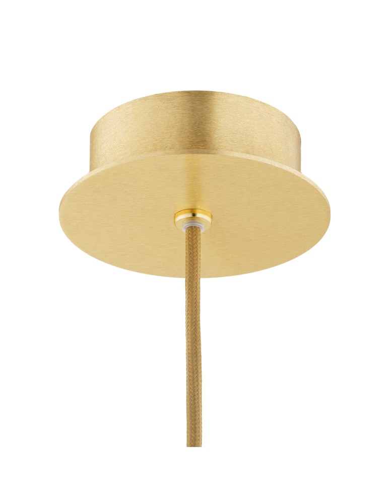Argon ALMIROS 8448 lampa wisząca 1 pł., duża, klosz biało-brązowy (marmurek), elementy mosiądz szkło, mosiądz, oplot baw