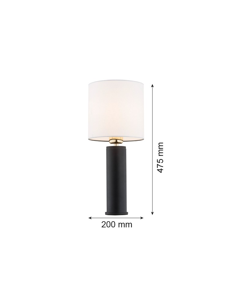 Argon ALMADA lampa stołowa 1 pł. 1x15W (max) biały czarny struktura 4233 Argon ALMADA lampa stołowa 1 pł. 1x15W (max) biały czarny struktura 4233