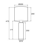 Argon ALMADA lampa stołowa 1 pł. 1x15W (max) biały czarny struktura 4233 Argon ALMADA lampa stołowa 1 pł. 1x15W (max) biały czarny struktura 4233