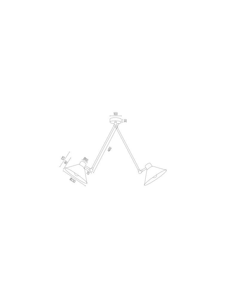 Lampy wiszące - Argon ALTEA lampa wisząca 2 pł. 2x15W (max) biały struktura 861 - product kolory-swiatla.pl 3