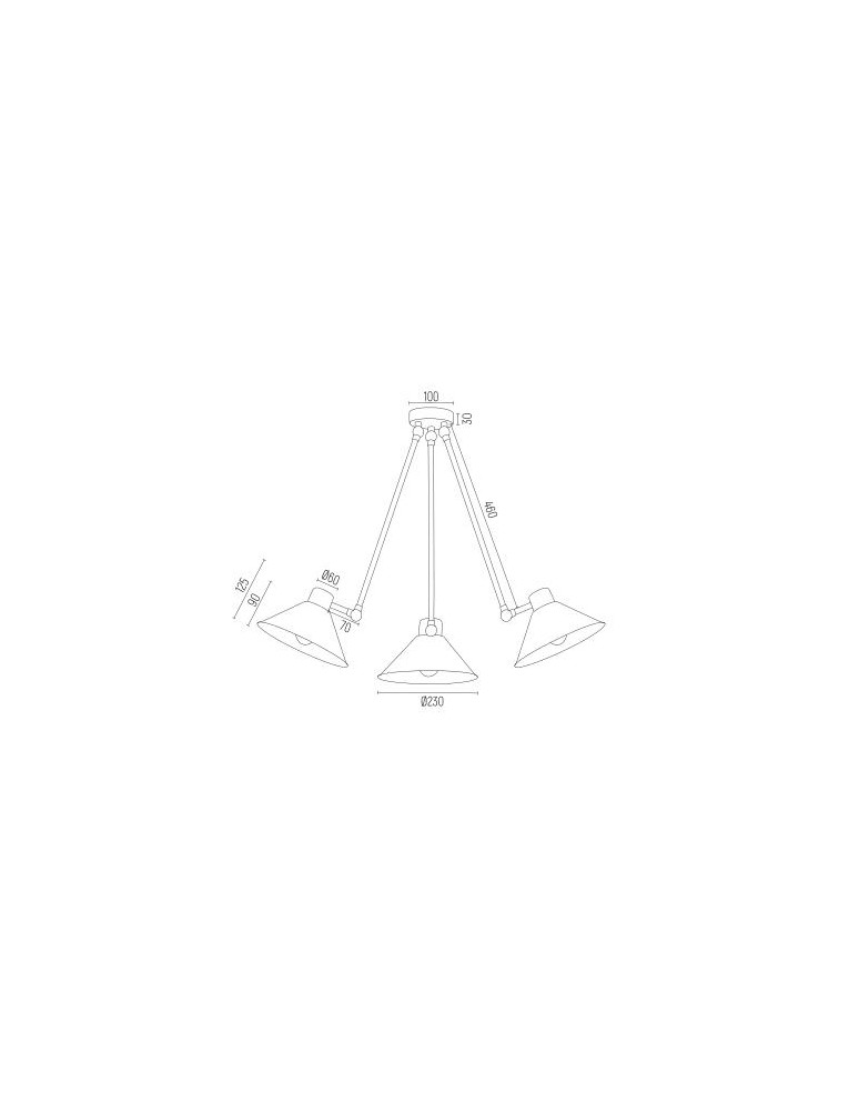 Argon ALTEA lampa wisząca 3 pł. 3x15W (max) biały struktura 1451 Argon ALTEA lampa wisząca 3 pł. 3x15W (max) biały struktura 1451