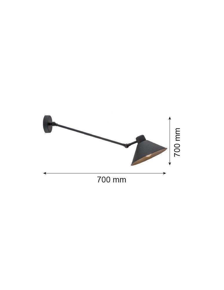Argon ALTEA kinkiet 1 pł. 1x15W (max) czarny struktura 4072 Argon ALTEA kinkiet 1 pł. 1x15W (max) czarny struktura 4072