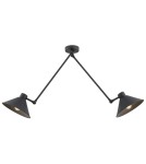 Lampy wiszące - Argon ALTEA lampa wisząca 2 pł. 2x15W (max) czarny struktura 862 - product 1