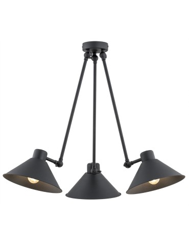 Argon ALTEA lampa wisząca 3 pł. 3x15W (max) czarny struktura 1452