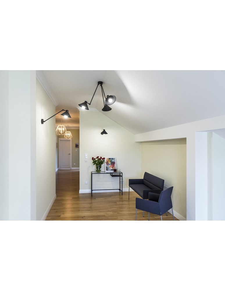 Lampy wiszące - Argon ALTEA lampa wisząca 3 pł. 3x15W (max) czarny struktura 1452 - product kolory-swiatla.pl 3