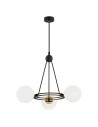 Argon AMALFI żyrandol 3 pł. 3x15W (max) opal mat czarny struktura 6150 Argon AMALFI żyrandol 3 pł. 3x15W (max) opal mat czarny struktura 6150