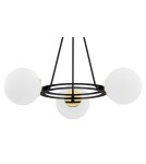 Argon AMALFI żyrandol 3 pł. 3x15W (max) opal mat czarny struktura 6150 Argon AMALFI żyrandol 3 pł. 3x15W (max) opal mat czarny struktura 6150