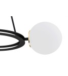 Argon AMALFI żyrandol 3 pł. 3x15W (max) opal mat czarny struktura 6150 Argon AMALFI żyrandol 3 pł. 3x15W (max) opal mat czarny struktura 6150