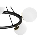 Argon AMALFI żyrandol 5 pł. 5x15W (max) opal mat czarny struktura 2119 Argon AMALFI żyrandol 5 pł. 5x15W (max) opal mat czarny struktura 2119