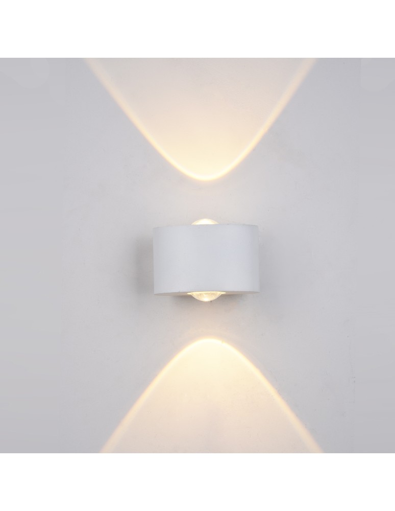Kinkiety zewnętrzne - ITALUX GILBERTO Kinkiet Biały LED 3000K IP54 PL-260W - produkt kolory-swiatla.pl 1