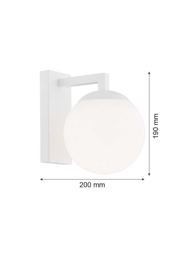 Argon ASPEN kinkiet 1 pł. 1x15W (max) opal mat biały struktura 3733 Argon ASPEN kinkiet 1 pł. 1x15W (max) opal mat biały struktura 3733