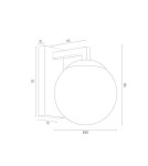 Argon ASPEN kinkiet 1 pł. 1x15W (max) opal mat biały struktura 3733 Argon ASPEN kinkiet 1 pł. 1x15W (max) opal mat biały struktura 3733