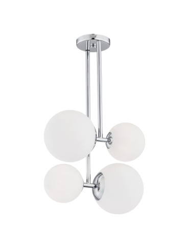 Argon ASPEN lampa wisząca 4 pł. 4x15W (max) opal mat chrom 1646