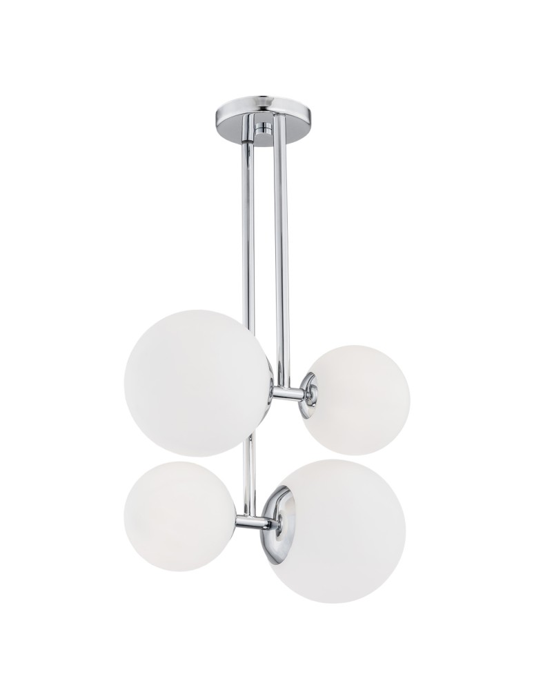 Argon ASPEN lampa wisząca 4 pł. 4x15W (max) opal mat chrom 1646