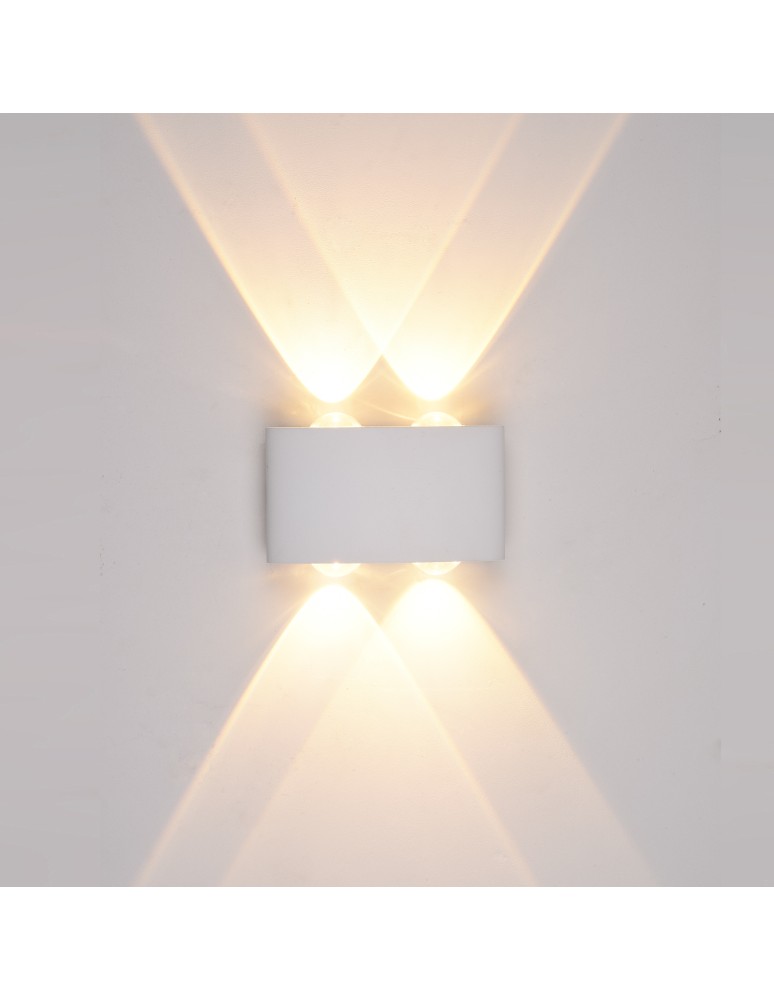 Kinkiety zewnętrzne - ITALUX GILBERTO Kinkiet Biały LED 3000K IP54 PL-261W - produkt kolory-swiatla.pl 1