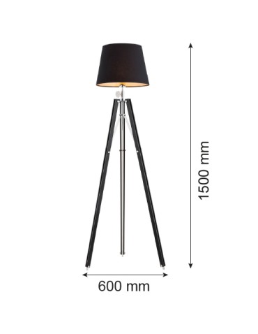 Argon ASTER lampa podłogowa 1 pł. 1x15W (max) czarny czarny 3357 - produkt 2