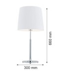 Argon ASTI lampa stołowa 1 pł. 1x15W (max) biały chrom 3847 Argon ASTI lampa stołowa 1 pł. 1x15W (max) biały chrom 3847
