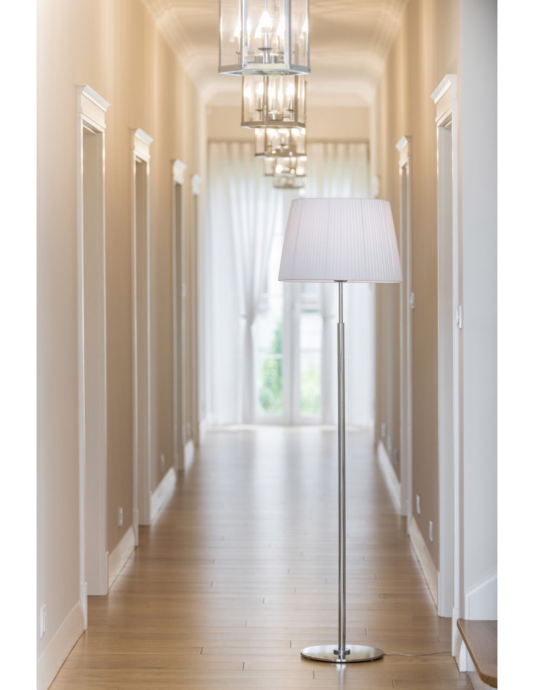Argon ASTI lampa podłogowa 1 pł 1x15W (max) biały chrom 3849 Argon ASTI lampa podłogowa 1 pł 1x15W (max) biały chrom 3849