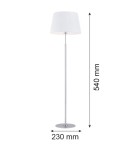Argon ASTI lampa podłogowa 1 pł 1x15W (max) biały chrom 3849 Argon ASTI lampa podłogowa 1 pł 1x15W (max) biały chrom 3849