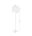 Argon ASTI lampa podłogowa 1 pł 1x15W (max) biały chrom 3849 Argon ASTI lampa podłogowa 1 pł 1x15W (max) biały chrom 3849