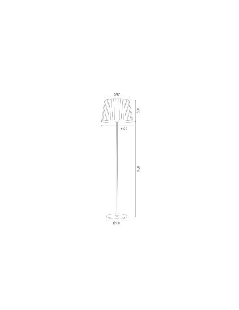 Argon ASTI lampa podłogowa 1 pł 1x15W (max) biały chrom 3849 Argon ASTI lampa podłogowa 1 pł 1x15W (max) biały chrom 3849