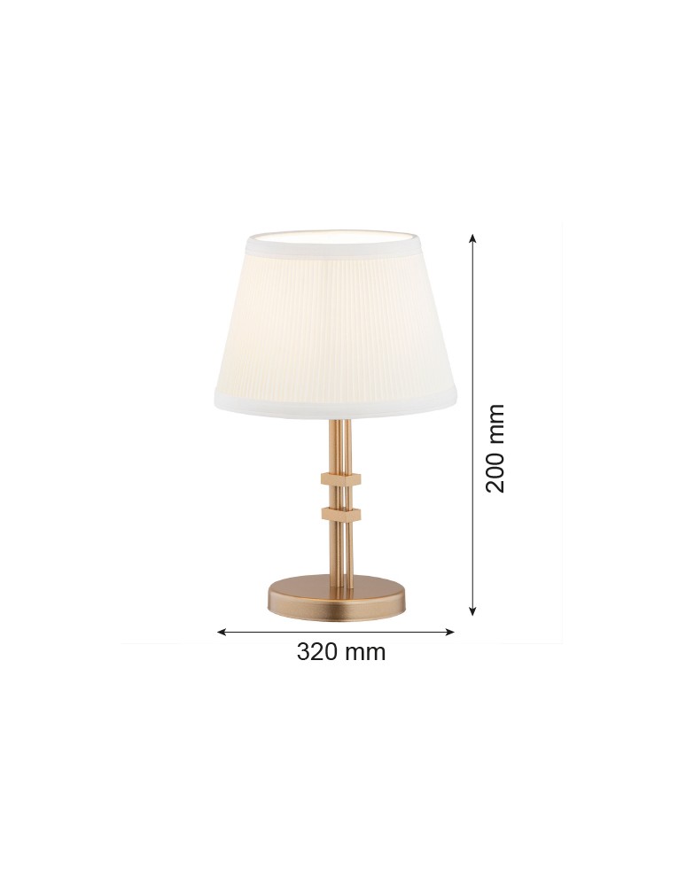 Argon ATRANI lampa stołowa 1 pł. 1x15W (max) śmietankowy stare złoto 8354 Argon ATRANI lampa stołowa 1 pł. 1x15W (max) śmietankowy stare złoto 8354