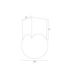 Argon AUSTIN plafon 1 pł. 1x7W (max) opal mat mosiądz szczotkowany 4712 Argon AUSTIN plafon 1 pł. 1x7W (max) opal mat mosiądz szczotkowany 4712