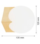 Kinkiety kule - Argon AUSTIN kinkiet 1 pł. 1x7W (max) opal mat mosiądz szczotkowany 4714 - product 2