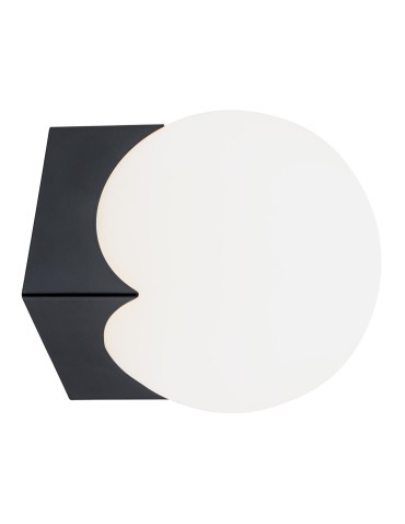 Argon AUSTIN kinkiet 1 pł. 1x7W (max) opal mat czarny mat 4715