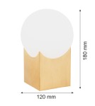 Argon AUSTIN lampa stołowa 1 pł. 1x7W (max) opal mat mosiądz szczotkowany 4720 Argon AUSTIN lampa stołowa 1 pł. 1x7W (max) opal mat mosiądz szczotkowany 4720
