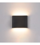 Kinkiety zewnętrzne - ITALUX ROMANO Kinkiet Czarny LED 3000K IP54 PL-206B - product 1