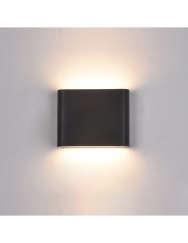 ITALUX ROMANO Kinkiet Czarny LED 3000K IP54 PL-206B