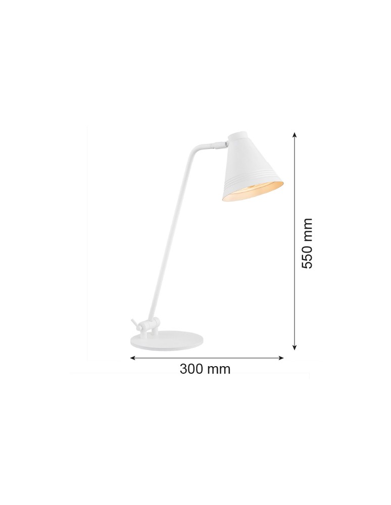 Argon AVALONE lampa biurkowa 1 pł. 1x15W (max) biały struktura 8000 Argon AVALONE lampa biurkowa 1 pł. 1x15W (max) biały struktura 8000