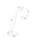 Argon AVALONE lampa biurkowa 1 pł. 1x15W (max) biały struktura 8000 Argon AVALONE lampa biurkowa 1 pł. 1x15W (max) biały struktura 8000