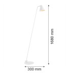 Lampy podłogowe do czytania - Argon AVALONE lampa podłogowa 1 pł. 1x15W (max) biały struktura 8001 - product 5