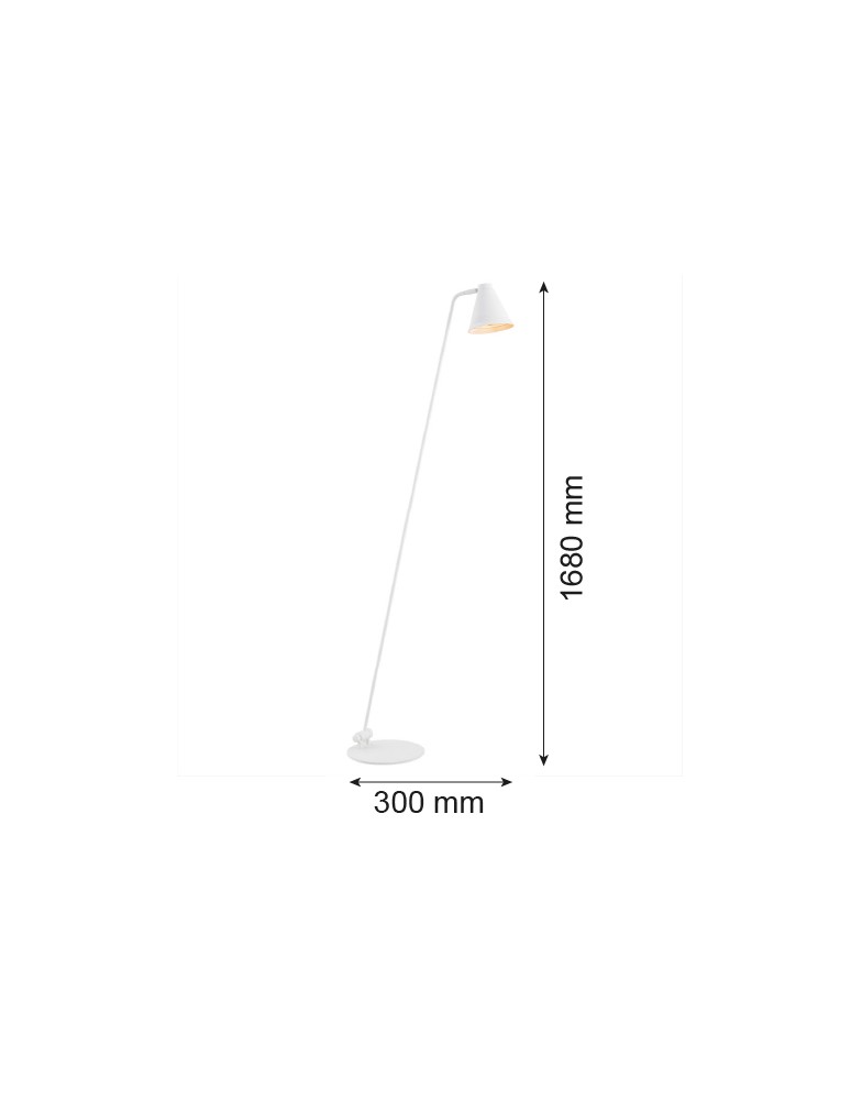 Argon AVALONE lampa podłogowa 1 pł. 1x15W (max) biały struktura 8001