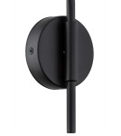Kinkiety na wysięgniku - Argon AVALONE kinkiet 1 pł. 1x15W (max) czarny struktura elementy mosiądzowane 8008 - product 4
