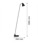 Argon AVALONE lampa podłogowa 1 pł. 1x15W (max) czarny struktura 8003 Argon AVALONE lampa podłogowa 1 pł. 1x15W (max) czarny struktura 8003